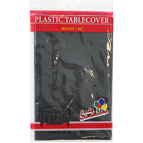 84" Black Table Liner - Round (1 ct)