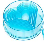 7PC PLAIN HEART CUTTER SET 5751