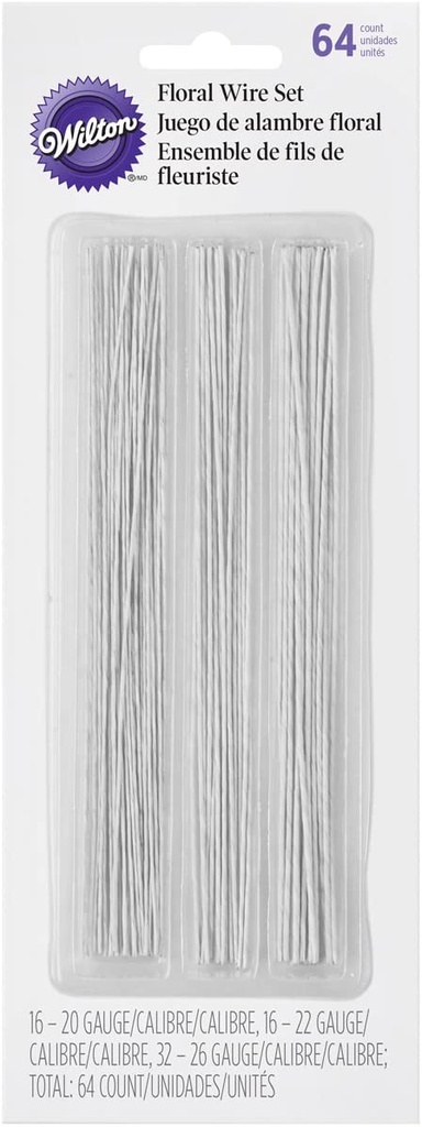 GUM PASTE FLORAL WIRE 64CT 1005-4456