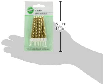 GLD METALLIC CNDLS-10 2811-9122