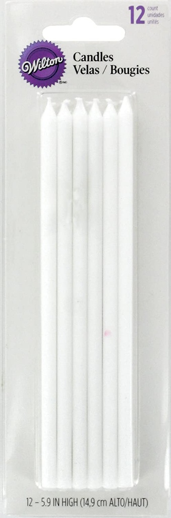 LONG BIRTHDAY CANDLES - WHITE 2811-773