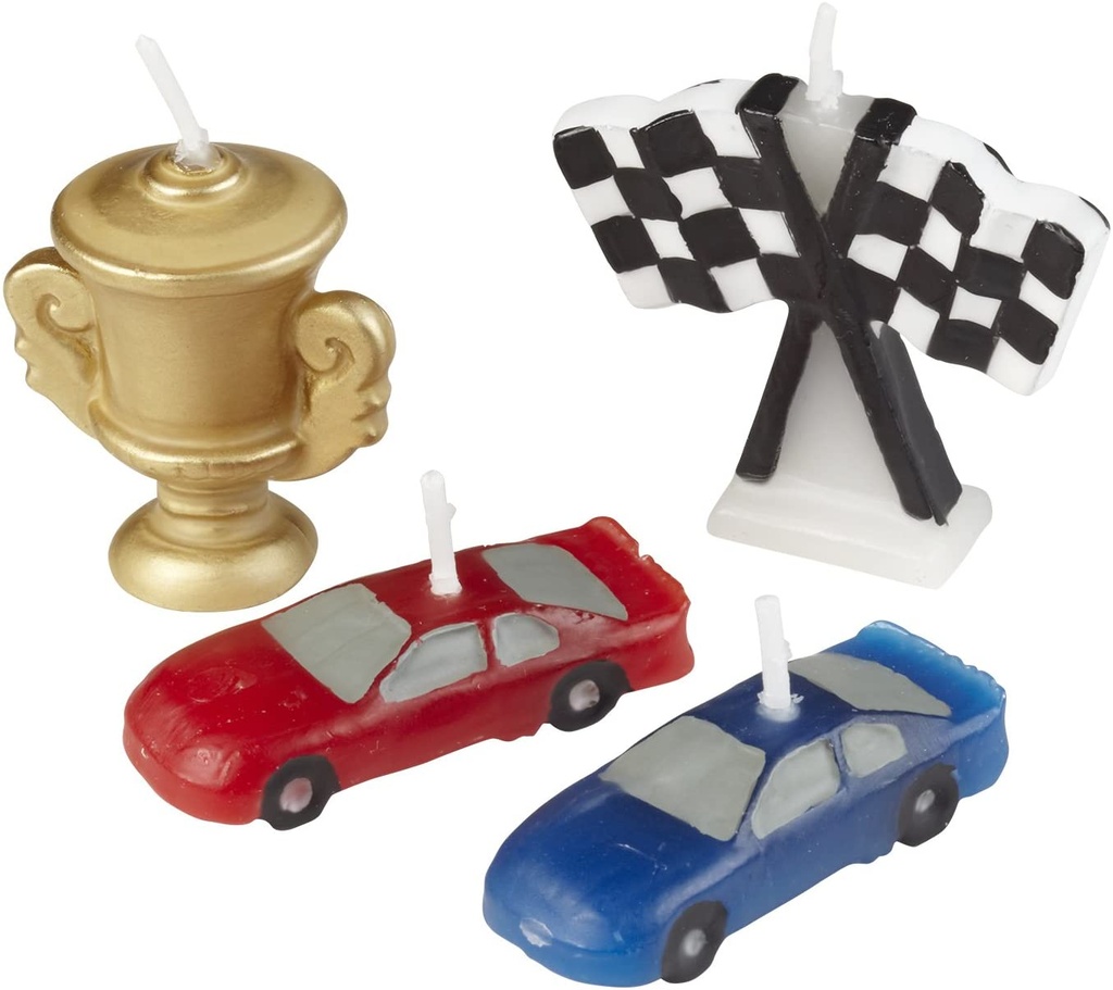 RACE CAR CNDL 4PC 2811-9135