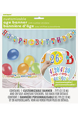 7ft custom age birthday banner