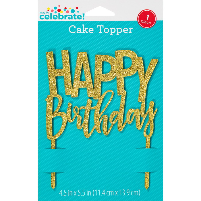 Happy Birthday Cake Topper