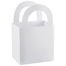 8PC White Favor Boxes