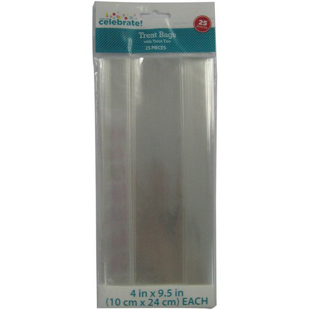 WAY TO CELEBRATE CLEAR CELLO BAGS 25CT WM02-U036F