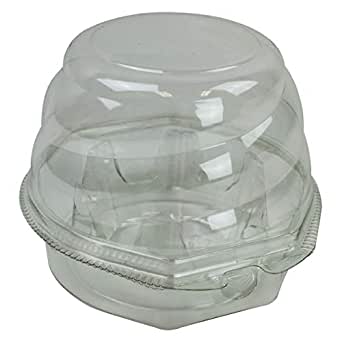 1 CUPCAKE HINGE LID CONTAINER 300CT