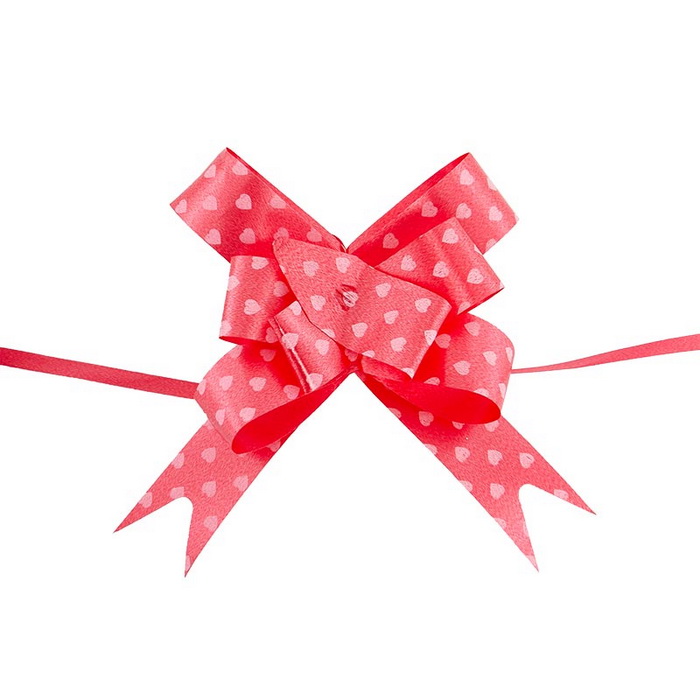 Red Hearts Butterfly Bow