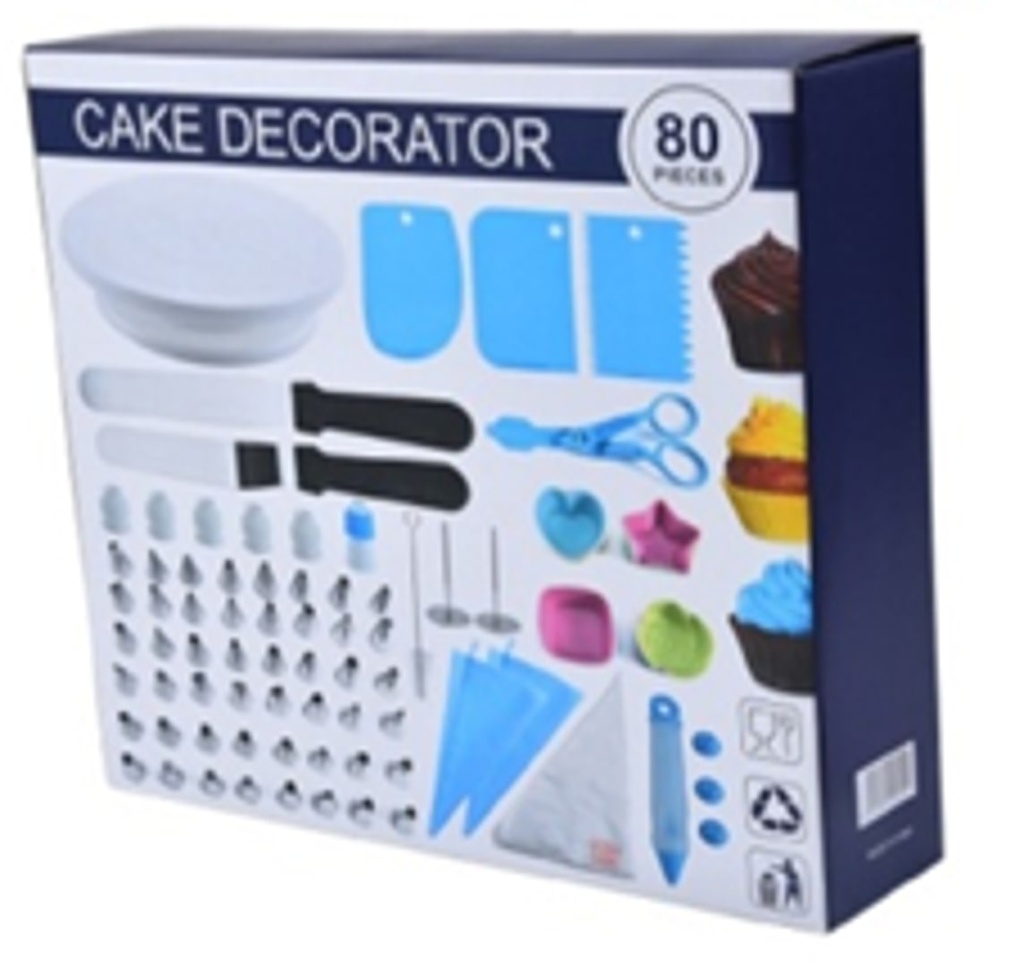 80PC DECORATING CAKE SET
