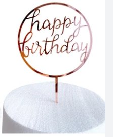1 Circle HB Topper Rose Acrylic (BK0606-57)