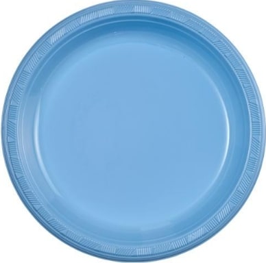 7" Lt Blue  Plate -  (50 ct)