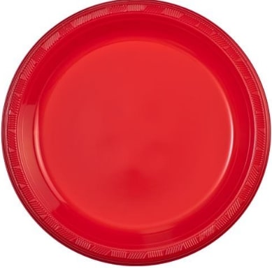 10" Red Plate -  (50 ct)