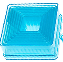 9PC FLUTED SQUARE CUTTER SET 5703