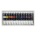 SARGENT ACRYLIC CLRS 12ML 12/SET TUBES