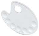 OVAL PLASTIC PALETTE 12/WELL