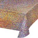 Plastic Table Cover Prismatic Dots 54" x 84" 1ct Rectangle