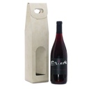 3-1/2X3-1/2X15-1/8 Ntrl Canvas Embss Wine Carry Bx