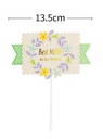 Best Mom In The World Cake Topper
