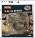 3PC MICKEY COOKIE CUTTER SET