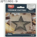3PC PENTAGONAL/STAR COOKIE CUTTER SET