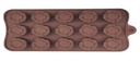 15 WELL ROSE SHAPED SILICONE CHOCOLATE MOLD
