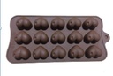 15 WELL HEART SHAPED SILICONE CHOCOLATE MOLD