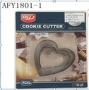 3PC HEART COOKIE CUTTER