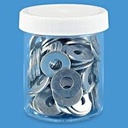 3OZ CLEAR ROUND WIDE-MOUTH PLASTIC JARS 6ct