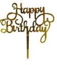 Cursive HB Topper Gold Acrylic (BK0606-57)