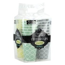 Lattice 4 color Hot Double Wall W/Lid 12oz (28ct)