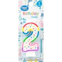 Great Value Number 2 Birthday Candle